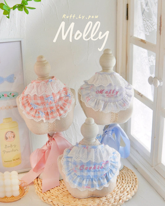 Molly – Custom Name Embroidery Pet Bib