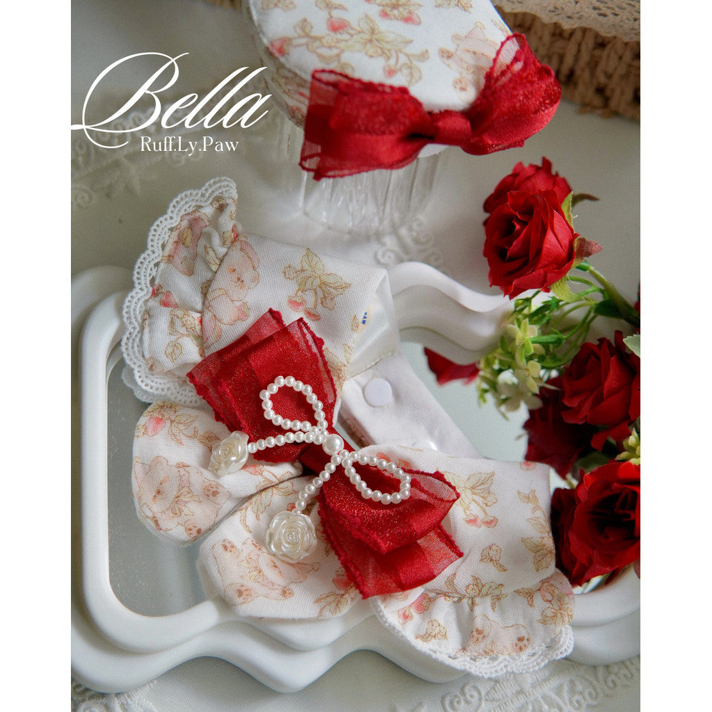 Bella Rosie Pet Collar and Matching Beret