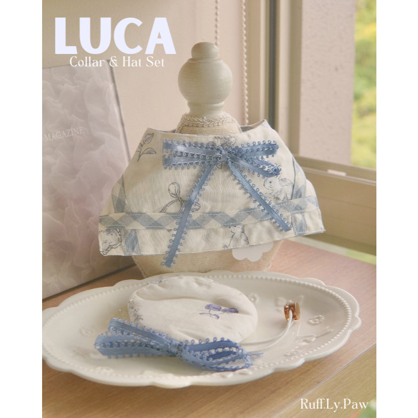 Luca Pet Collar & Hat Set