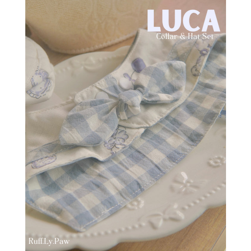 Luca Pet Collar & Hat Set