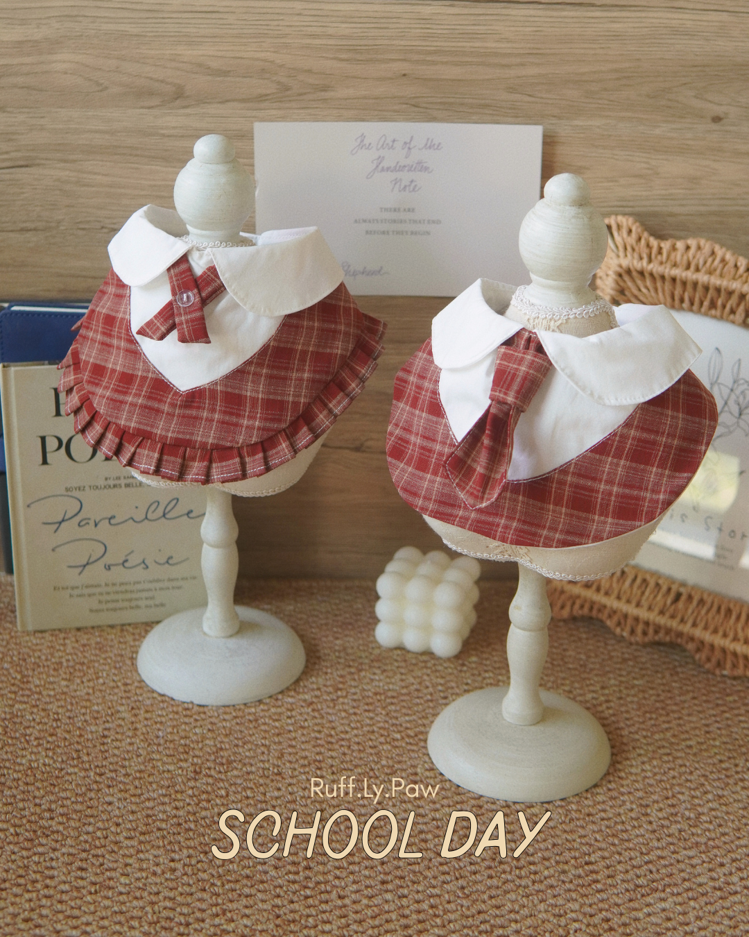 School Days Pet Collar: Boy & Girl Uniform