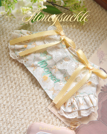 Honeysuckle Ruffle Bib