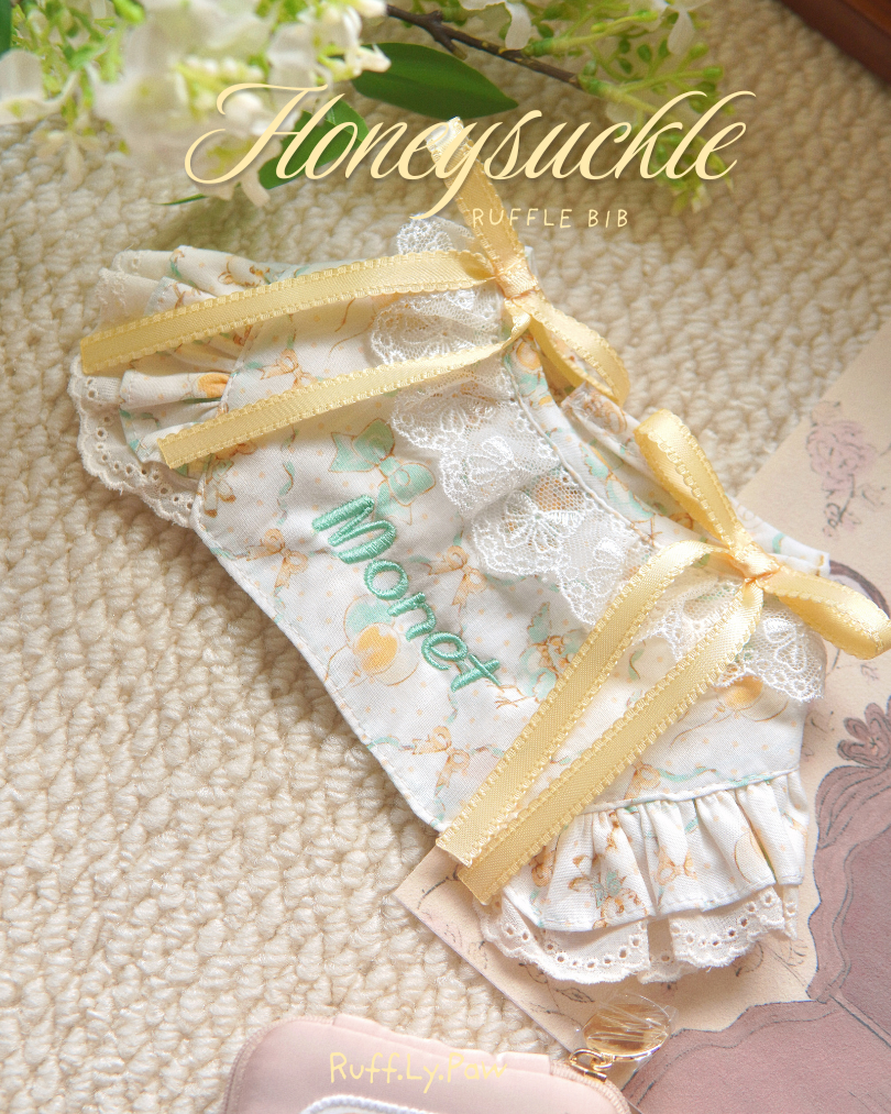 Honeysuckle Ruffle Bib