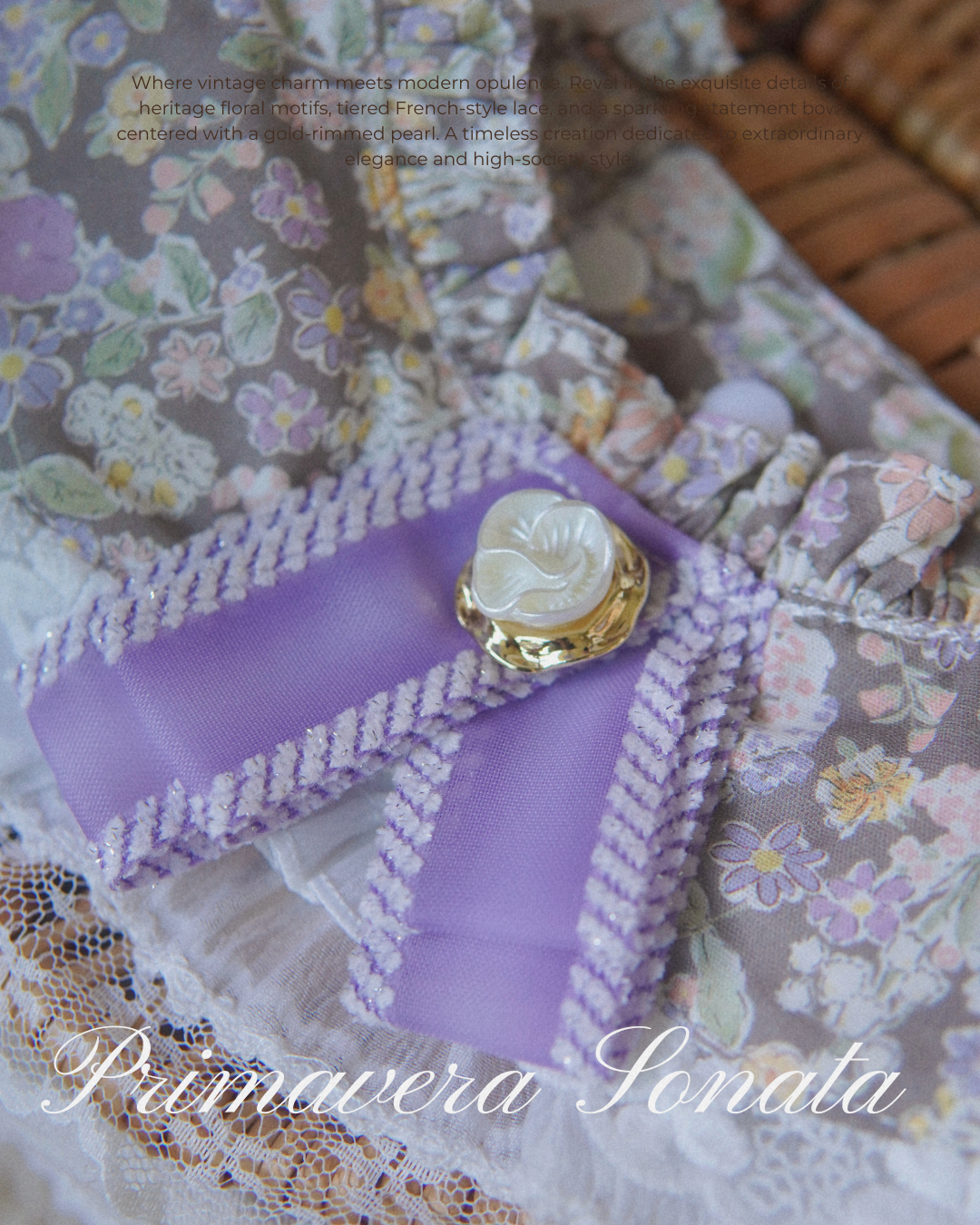 Primavera Sonata Collar | Luxury Floral Vintage Pet Scarf