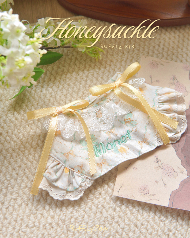 Honeysuckle Ruffle Bib