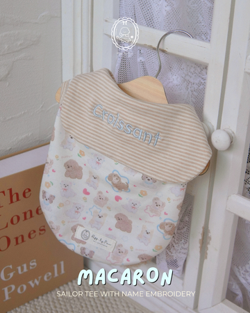 Macaron Sailor Tee with Embroidery
