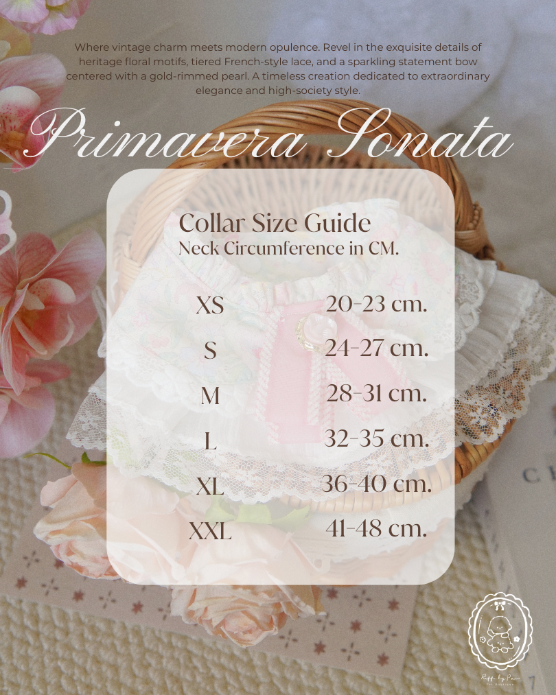 Primavera Sonata Collar | Luxury Floral Vintage Pet Scarf