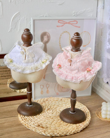 Elina Vintage Pearl Pet Collar