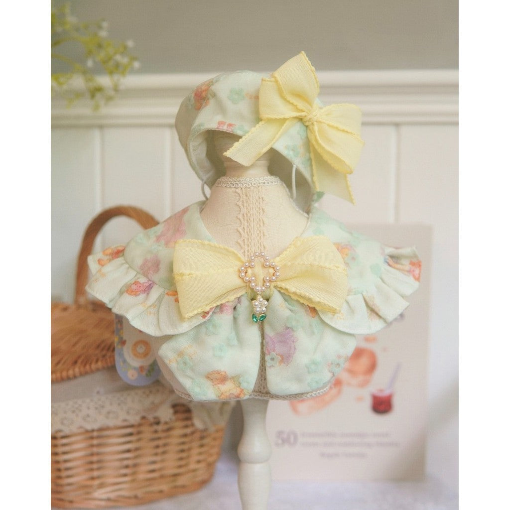 Angel Baby Pet Collar with Matching Beret
