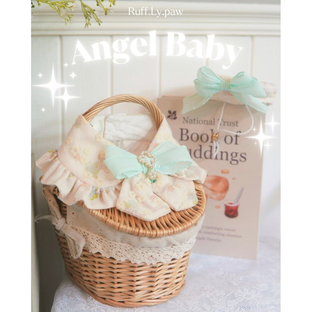 Angel Baby Pet Collar with Matching Beret