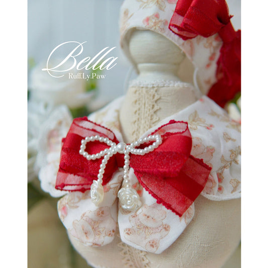 Bella Rosie Pet Collar and Matching Beret