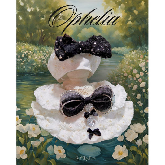 Ophelia Pet Collar and Beret set