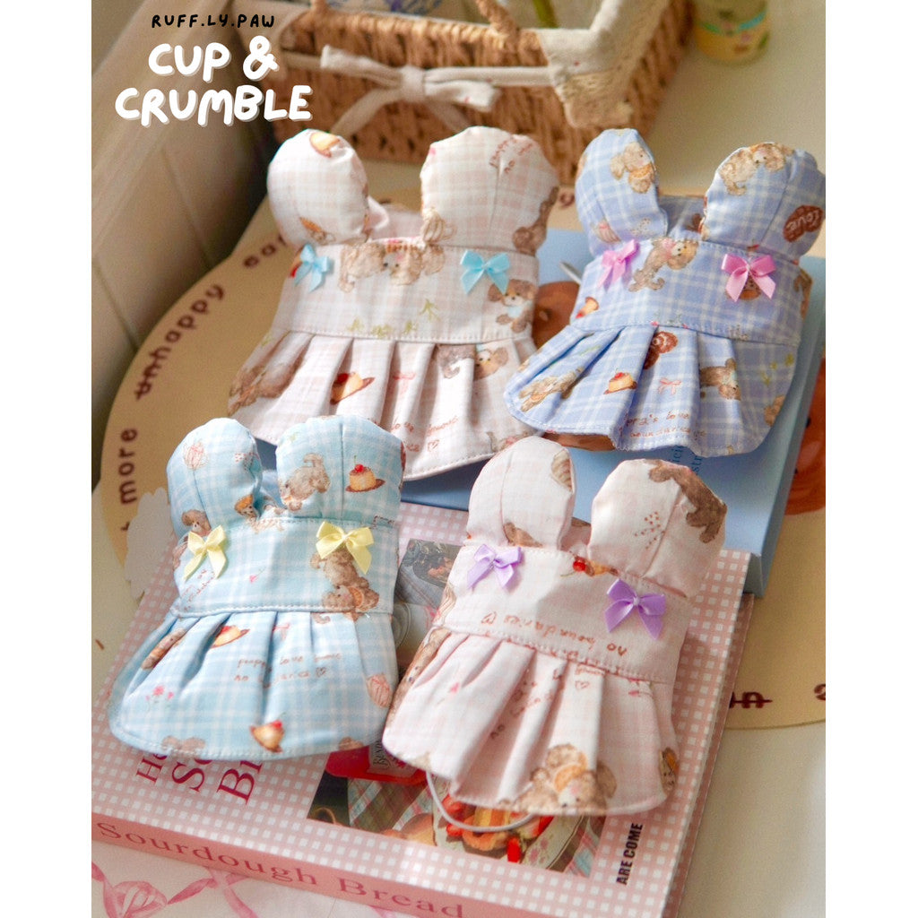 Cup & Crumble Bib and Bear Hat for Pets