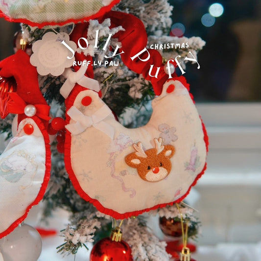 Jolly Puffy Bibs - Christmas Collection