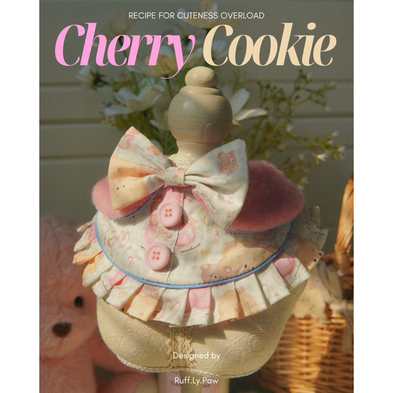 Cherry Cookie ชุดสัตว์เลี้ยงลายเชอร์รี่คุ้กกี้กระโปรงจีบ