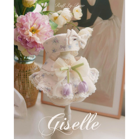 Giselle Pet Collar and Matching Beret