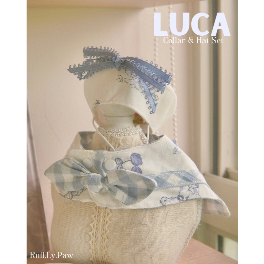 Luca Pet Collar & Hat Set